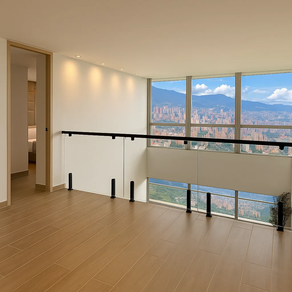 Mezzanine con vista a la ciudad