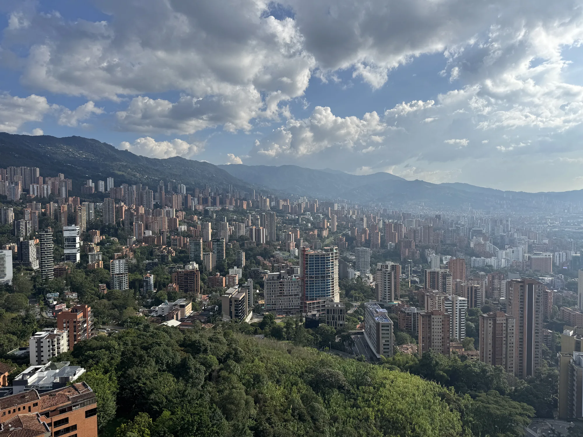 La vista desde el penthouse